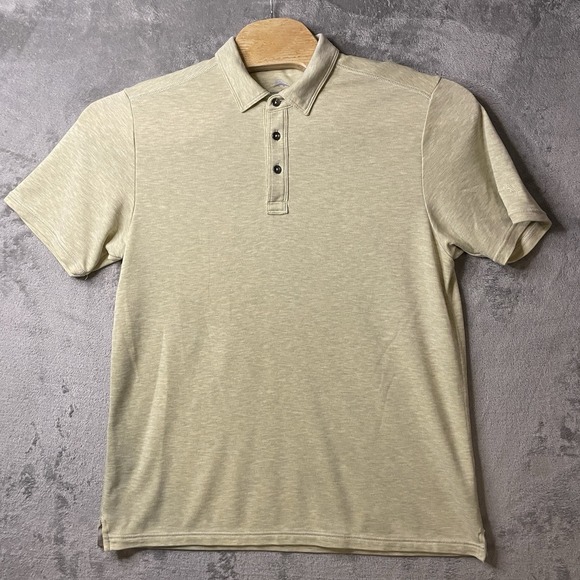 Tommy Bahama Other - Tommy Bahama Men's L Polo Shirt Beige Modal/Poly Blend Beach Rugby Casual